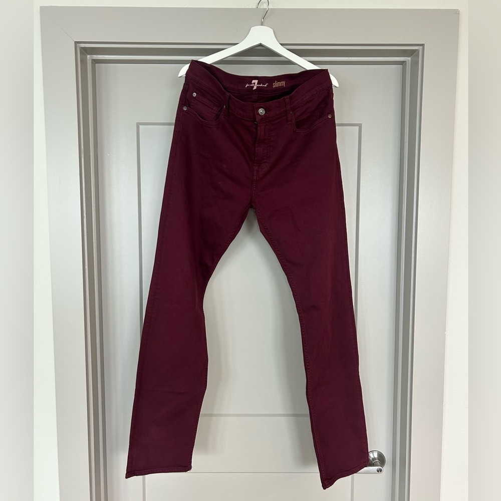 7 for all mankind jeans men's 36 slimmy